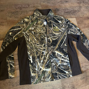 Men's Realtree Performance Jacket XL Brown Camo